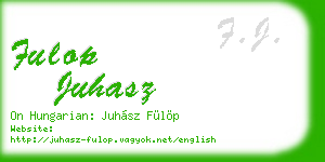 fulop juhasz business card