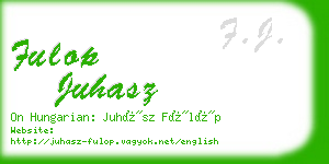 fulop juhasz business card